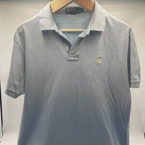 Polo Ralph Lauren Men's Baby Blue with Yellow Logo, Large